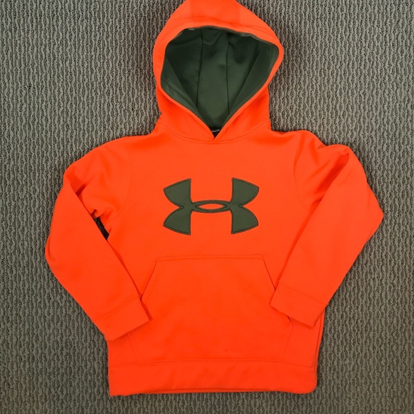 blaze orange hooded sweatshirt